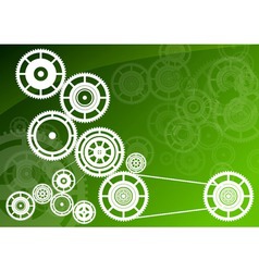 Green machinery vector image