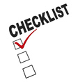 Checklist graphic vector image