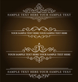 Vintage style signs vector image