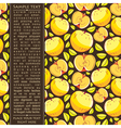 Card with apples vector image