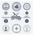 Labels sea vector image