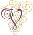 Script letter v vector image