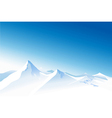 Winter mountains vector image