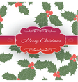 Vintage christmas background vector image