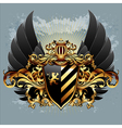 Ornamental shield vector image