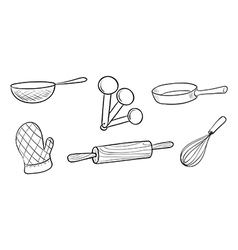 Baking tools vector image