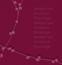 Floral template vector image