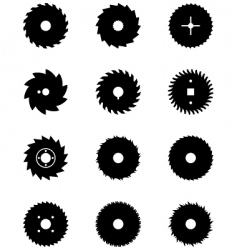 Buzz saws vector image