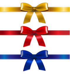 Satin bows set Satin bows set vector image