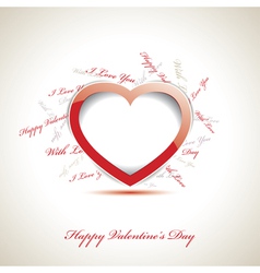 Valentines day card vector image