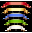 Ribbon set vector image