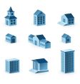 Set of house icons vector image