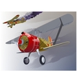 Fighter 30-s vector image