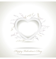 Valentines day card vector image