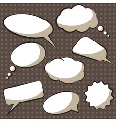 Comics speech bubbles vector image