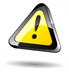 Attention icon vector image
