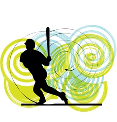 Baseball player vector image