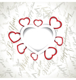 Valentines day card vector image