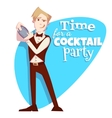 Barman for cocktail party Barman for cocktail party vector image