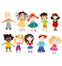 Children set vector image
