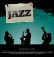 Jazz background vector image