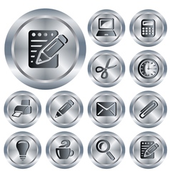Office buttons vector image