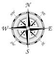 Compass symbol vector image