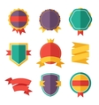 Modern flat design badges collection vector image