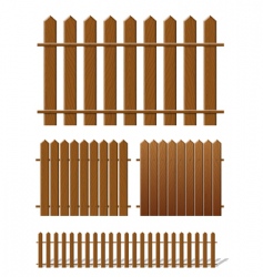 Brown fence vector image