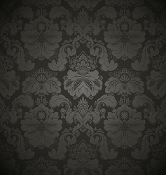 Damask floral pattern vector image