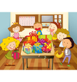 Party classroom vector image
