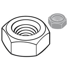Metal nut Metal nut vector image