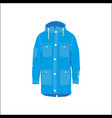 Snowboarding jacket flat icon isolated vector image