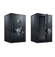 Metal bank safes Metal bank safes vector image