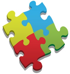 Puzzle vector image