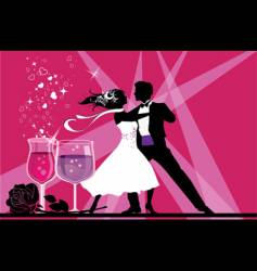 Ballroom dancers vector image
