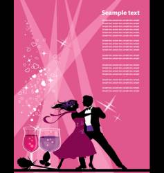 Ballroom dancers vector image