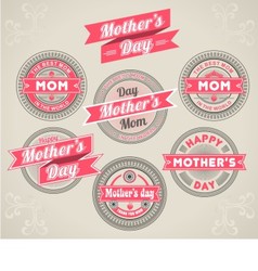 Calligraphic Design Elements mothers day vector image