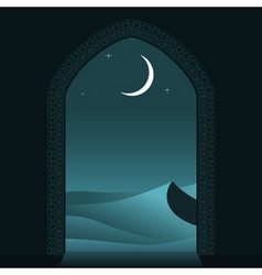 Arabian night vector image