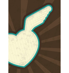 Valentin postcard blue vector image
