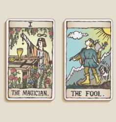 Tarot cards vector image
