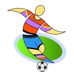 Male Football Player Male Football Player vector image