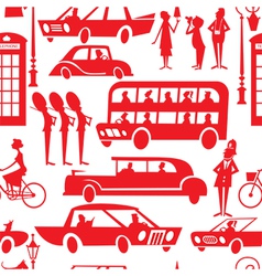 London seamless pattern vector image