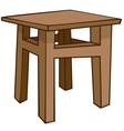Cartoon home furniture chair vector image