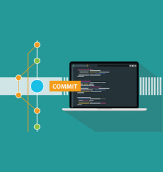 Ruby programming language with laptop and real Vector Image