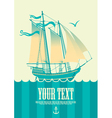 Sailing boat vector image