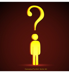 Question mark concept vector image