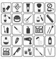Basic Cosmetic Icons Set vector image
