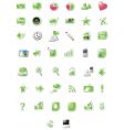 Blog icons vector image