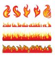 Fire design elements vector image